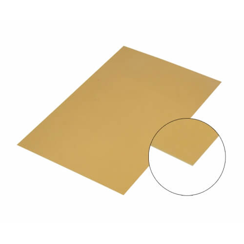 Aluminium plaat 10x15cm Zilverkleur met goudglans Spiegel effect voor sublimatie
