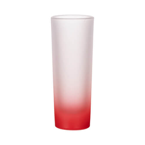 90ml (3oz) Frosted Shotglaasje Gradient Rood voor sublimatie