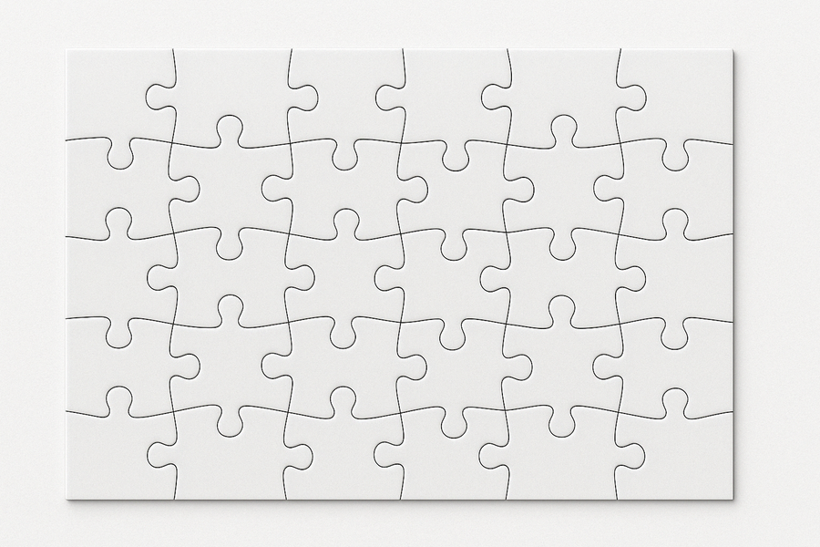 Puzzel 24 delig voor sublimatie