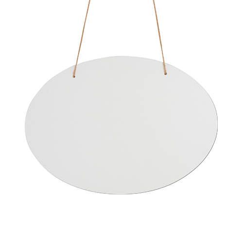 MDF deurhanger ovaal voor sublimatie