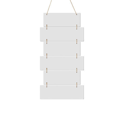 zes hangende mdf frames voor sublimatie met touw collage