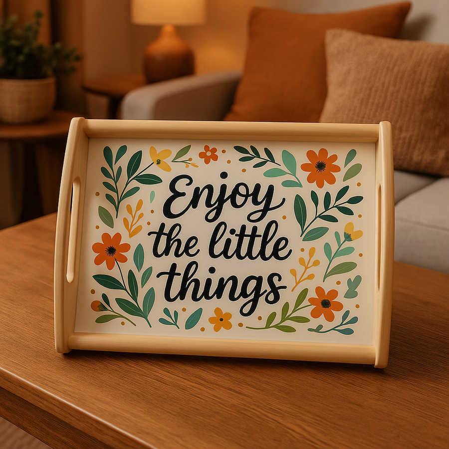 houten dienblad 38x25 cm sublimatie met mdf plaat