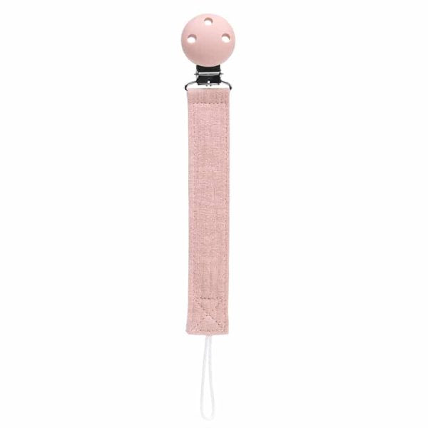 Speenkoord met clip, Rosebud