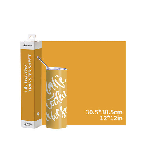sublimatie transferfolie geel 30x30 craft express