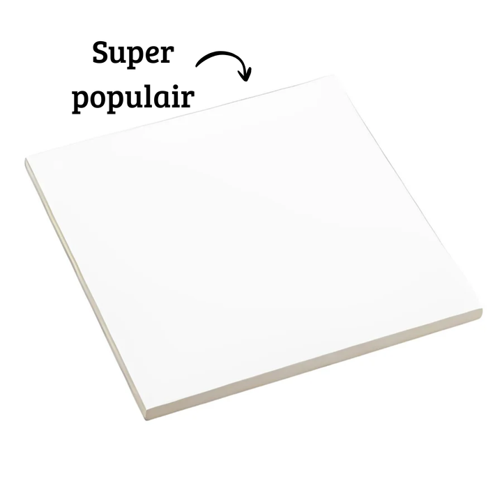 Sublimatie tegel 15x15 cm wit glans – keramiek A+ kwaliteit