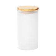 glazen container 750 ml met bamboe deksel voor sublimatie
