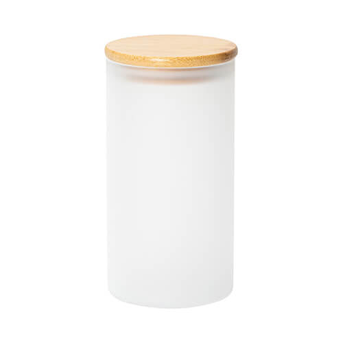 glazen container 750 ml met bamboe deksel voor sublimatie