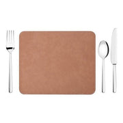 leren placemat 23x19 cm bruin voor sublimatie