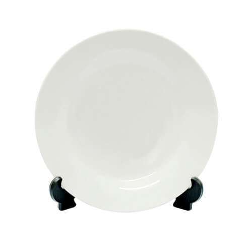 Keramisch bord 27cm met standaard voor sublimatie - afbeelding 1
